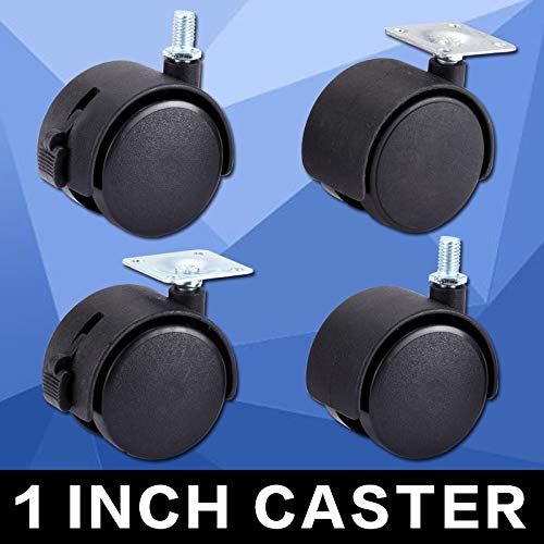 Roulettes de meuble silencieuses de 30 mm avec frein de protection