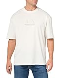 A | X ARMANI EXCHANGE Men's Limited Milano Edition Comfort Fit Logo Tee, Off White