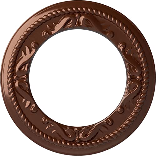Medalla de techo para salones rústicos Ekena Millwork CM12MEACS 2