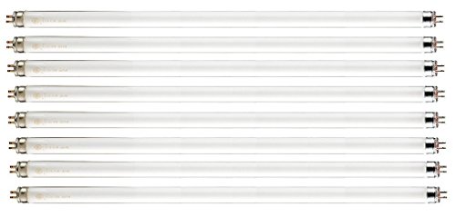 Pack of 8 F39T5 830 HO 39 watt 34 Straight F39 T5 Mini Bi-Pin (G5) Base, 3,000K Warm White Octron High Output Fluorescent Tube Light Bulb