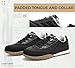 LUCKY STEP Women's Retro Fashion Sneakers Casual Thin Sole Anti-Slip Tennis Trainer Running Walking Shoes Trendy Trainer Comfortable Footwear(Black,7)