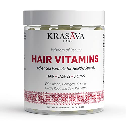 Hair Growth Supplement with Biotin, Collagen, Nettle Root and Saw Palmetto Supports Healthy Hair, Stimulate Hair Follicles, Promote Hair Growth and Wellness