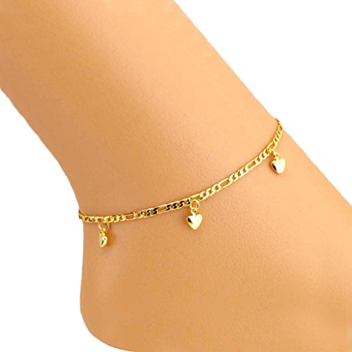 LUNIWEI Women 1PCS Simple Retro Chain Anklet Foot Beach Sandal Barefoot Jewelry Gifts