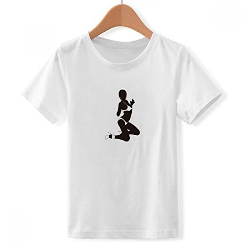 T-Shirt Blanc pour Les Garcons avec Imprimé Multicolore Casual