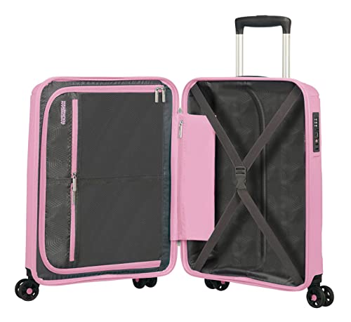 American Tourister Sunside - Spinner S Equipaje de Mano, 55 cm, 35 L, Rosa (Pink Gelato)