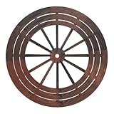 Décoration de fête parfaite : idéales pour les fêtes sur le thème du ou des , ces roues rehaussent l’ambiance et créent un décor mémorable pour vos événements. décoration extérieure de style ferme, décoration suspendue en bois