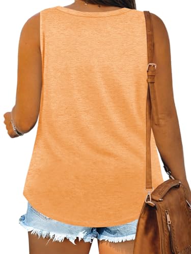 Image of Plus Size Tank Tops for Women Summer Sleeveless Tops Loose Fit Tunic Tanks