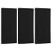 3 Stück waschbare Schaumstoff-Filterschwamm für Gorenje T408HD T611HX D7ECO D8565N und für Panasonic NHP8ER1 51878001, schwarzes poröses Staubsammler-Pad, Wartung von Haushaltsgeräten
