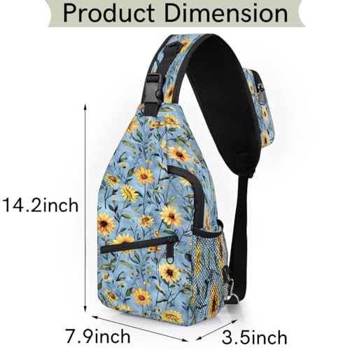 Bolso cruzado impermeable tipo sling para hiking unisex miniatura 2