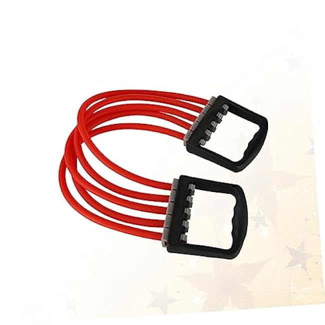 Kisangel Chest Expander Device - Adjustable Tension Resistance Bands for Arm and Chest Workout Ergonomic Grip for Home and Office Fitness