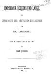  Hartman, Dühring und Lange Zur Geschichte der deutschen Philosophie im XIX. Jahrhundert