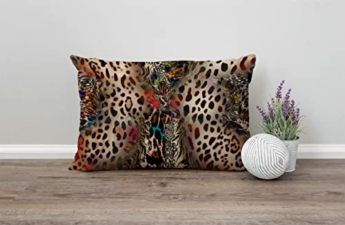 Solekla JCPILLOW-JC0199 African Animal Leopard Print Cotton Linen Decorative Throw Pillow Case Cushion Cover Pillowcase For Couch Sofa Bed,12 X 20 Inches thumb #3
