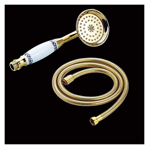Cabezal de Ducha Manual Estilo Teléfono Latón Cromo miniatura 5