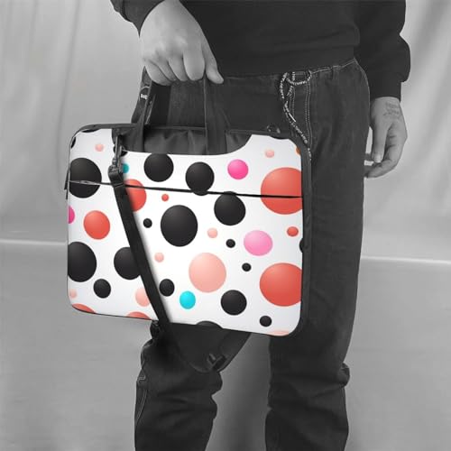 Bolso para portátil KHiry con diseño de lunares unisex miniatura 2