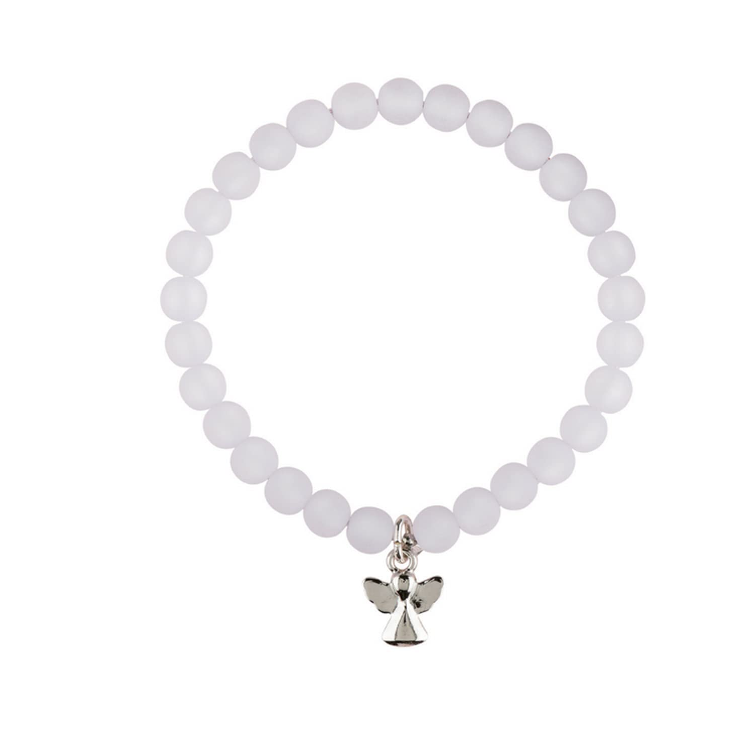 Pulsera para niños con ángel de la guarda y perlas Polaris para regalar amor