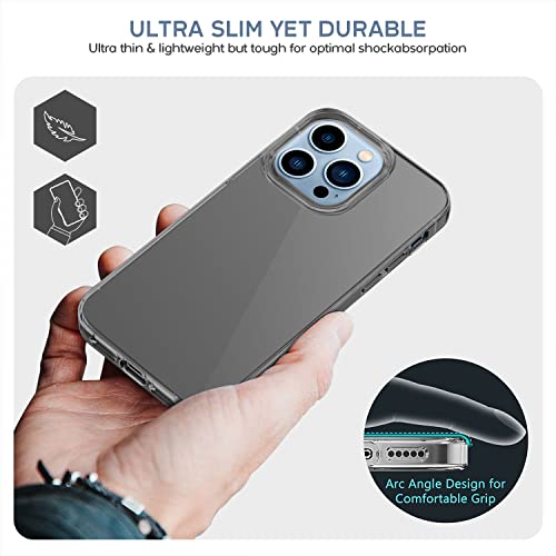 Image of GRIPP Neo Shock Absorbent Case Compatible with iPhone 14 Pro (6.1 inch) Drop Test Protection Ultra Tough Lightweight & Anti Shock Protection with Scratch Resistant Transparent Back Cover - Smoke