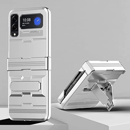 Coque Samsung Z Flip 3 anti-chute et anti-traces de doigts couleur argent