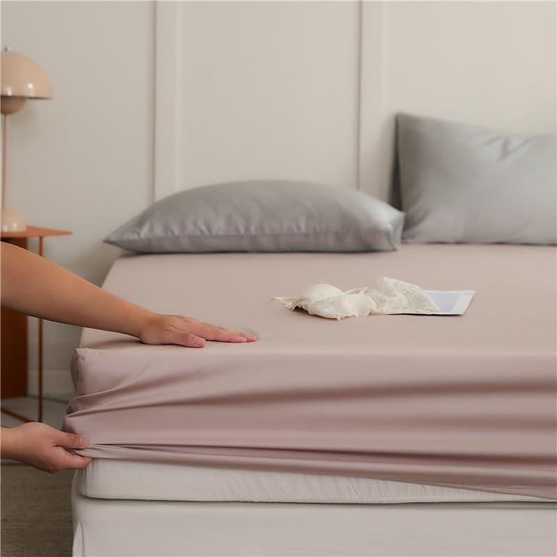 Fitted Sheet Bed Sheets Eucalyptus Cooling Moisture Wicking Fade Resistant Deep Pockets Bottom Temperature Regulating Breathable Protectors B Twin