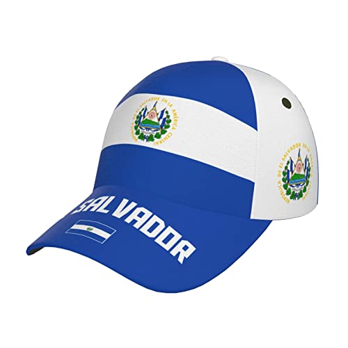 DABOYOZHZH Casquette de Baseball avec Drapeau du Salvador - Imprimé 3D - Unisexe - Réglable - pour Adulte, Drapeau, 7-7 1/4