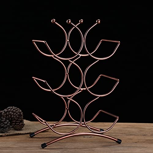 Soporte para botella de vino de hierro para encimera miniatura 2