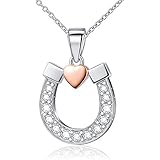 Photo Gallery s925 argento a forma di u pendente bicolore con zirconi donna collana oro rosa amore horseshoe pendant per san valentino Photo Gallery s925 argento a forma di u pendente bicolore con zirconi donna collana oro rosa amore horseshoe pendant per san valentino