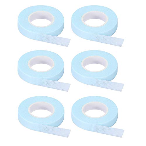 6 Rolls Blue Eyelash Extensions Tape Micropore Medical Soft Lash Tape for Lash Extension Supplies Safe and Environmentally Friendly Without Stimulating Sensitive Skin（0.5 inch x 10 Yards）