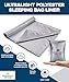 The Friendly Swede Sleeping Bag Liner Ultralight - Thin Travel Sheets for Hotel; Silky Feel Camping Sheets & Adult Sleep Sack for Backpacking and Hiking; Travel Sleeping Bag - Grey (Hook & Loop)