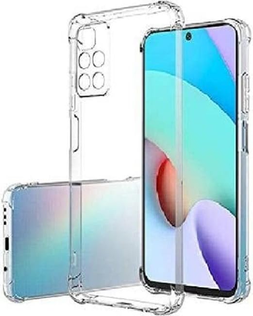 Image of BOXXO Flexible Back Cover for Mi Redmi Note 11T 5G | Back Cover Transparent Clear Shockproof Case Four Corner Protection | Slim Protective Mobile Phone Cover for Mi Redmi Note 11T 5G