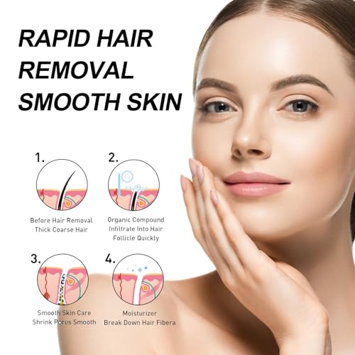 Épilation rapide femmes crème dépilatoire corps et visage pêche - 7