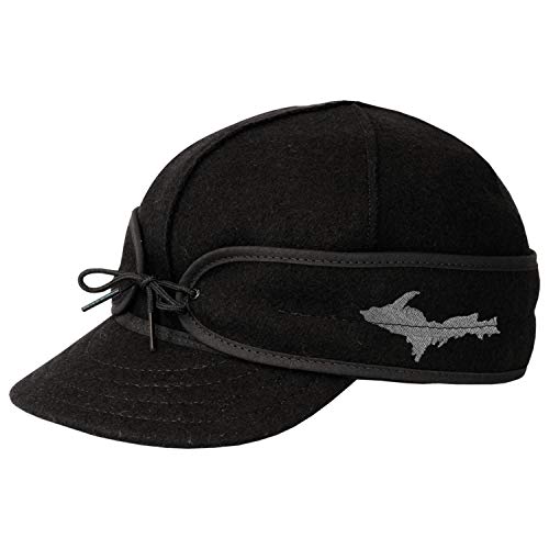 Stormy Kromer Original Cap with State Emblem-tn - Black - 7 1/2