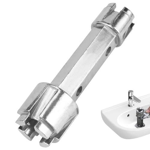 Outil d'Installation de Lavabo Multifonction - Clé d'Évier à Double Extrémité pour Bonde et...