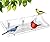 Mokeyder Clear Bird Bath Bird Feeder for Outside Window Glass, Transparent Birdbath with Strong Suction Cups for Viewing, Bird Watching Gifts for Elderly Parents, 1 Pack