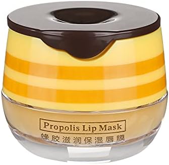 1/2Pcs Bee Balm Honey Lip Mask for Dry Lips Moisturizing Lip Balm Honey Pot Hydrating Prevention Dry and Cracked Lipstick Lip Sleep Mask Day and Night Repair Lip Care