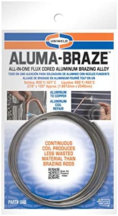 Uniweld UAB Aluma-Braze™ オールインワンフラックス入りアルミニウムろう付け合金