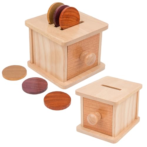 Adena Montessori Coin Box Wooden Developmental Toy
