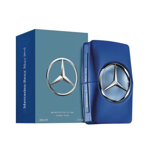 Mercedes Benz Man Blue - Eau de Toilette for Men - Aromatic, Woody Mens Fragrance - Mens Cologne with Bergamot, Musk, Amber for Everyday Wear - 3.4 oz