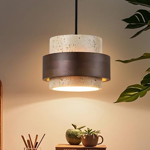 Wabi Sabi Chandelier - Nordic Natural Stone Light, Yellow Travert...