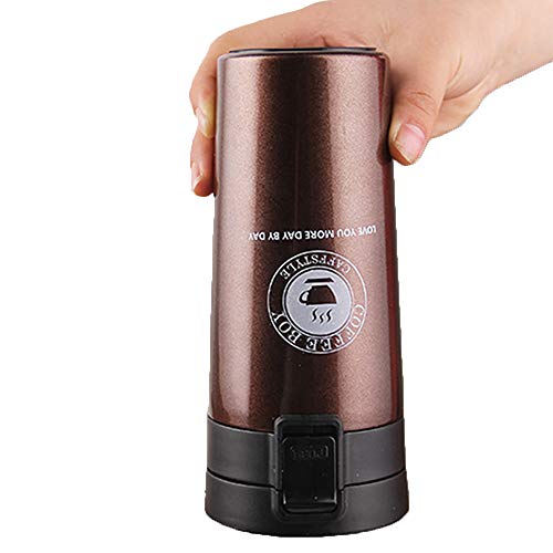 Vaso Termico Café Termo Taza Botella Taza Coche Acero Inoxidable Café Agua Thermos Frascos Termo Cafe Hermetico (Marrón) - Imagen 5