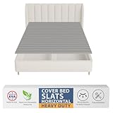 Greaton, 0.75-Inch Heavy Duty Horizontal Wooden Bunkie Board/Bed Slats, 78' x 76', Grey