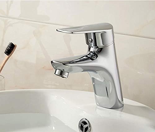 Robinet de salle de bain mitigeur en laiton à poignée mécanique