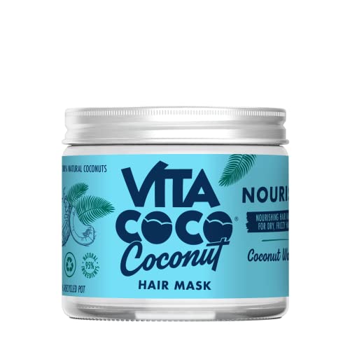 Vita Coco Nourishing Hair Mask for Dry and Frizzy Hair • Deep Hydration Coconut Hair Mask providing Smooth and Glossy Finish • Vegan Hairmask with 30 Percent Coconut Water (150ml)