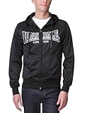 schmale Passform Lonsdale Herren Sweatshirt Sweatshirt Slim Fit Zip Berger Trainer schwarz (schwarz) Small