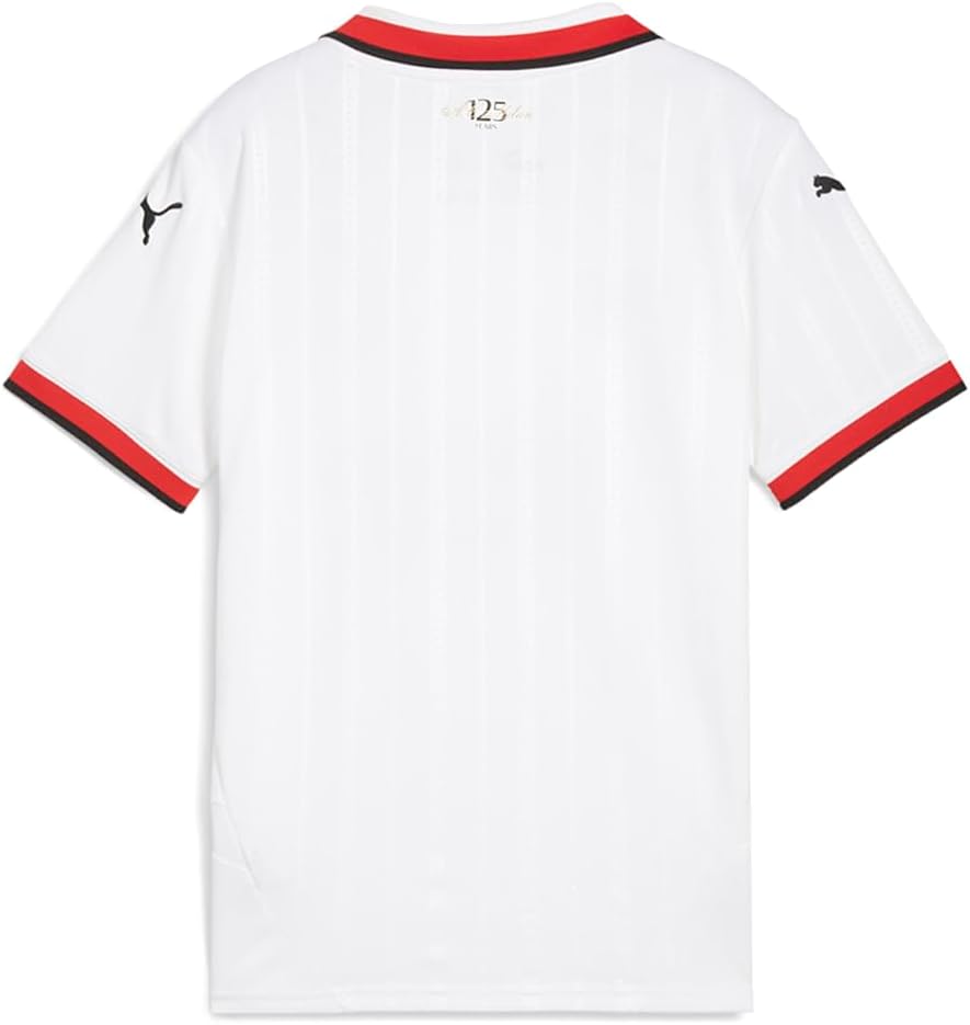 PUMA Kids Boys Ac Milan Away Crew Neck Short Sleeve Replica Jersey Casual - White
