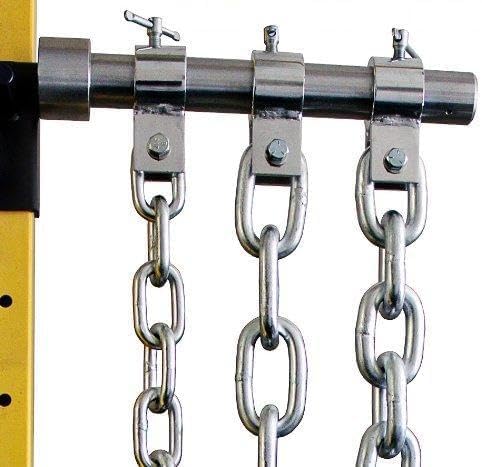 Ader Barbell Olympic Weight Lifting Chain Set 30lb, 45lb, 60lb (Black or Zinc)