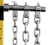Ader Barbell Olympic Weight Lifting Chain Set (Zinc, 45lb)