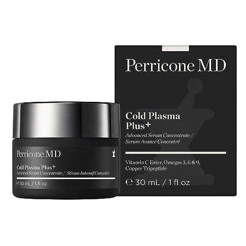 Perricone MD Cold Plasma Plus+ Face Advanced Serum Concentrate, 30ml – Targets 9 Signs of Aging: Wrinkles, Discoloration, Redness, Pores & Loss of Firmness, Fragrance-Free