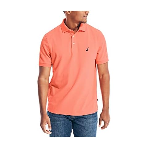 Nautica Solid Stretch Cotton Pique Polo Shirt Cover