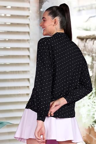 Image of POPWINGS Women Casual Sky Blue Floral Printed Shirt | Collar Button Shirt | Full Sleeve Shirt | Trendy Shirt | Regular Casual Shirt