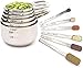 Simply Gourmet Measuring Cups and Measuring Spoons Set. Includes 12 Stainless Steel Measuring Cups and Spoons. Liquid Measuring Cup or Dry Measuring Cup Set. Stainless Measuring Cups, Nesting Cups