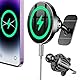 für Magsafe Autohalterung mit Ladefunktion【Starke Magnetkraft】Handy Halterung Auto Magsafe Ladegerät Auto【Lüftung+Armaturenbr】Handyhalterung Auto Magnet Wireless Charger Auto für iPhone 16 15 14 13 12